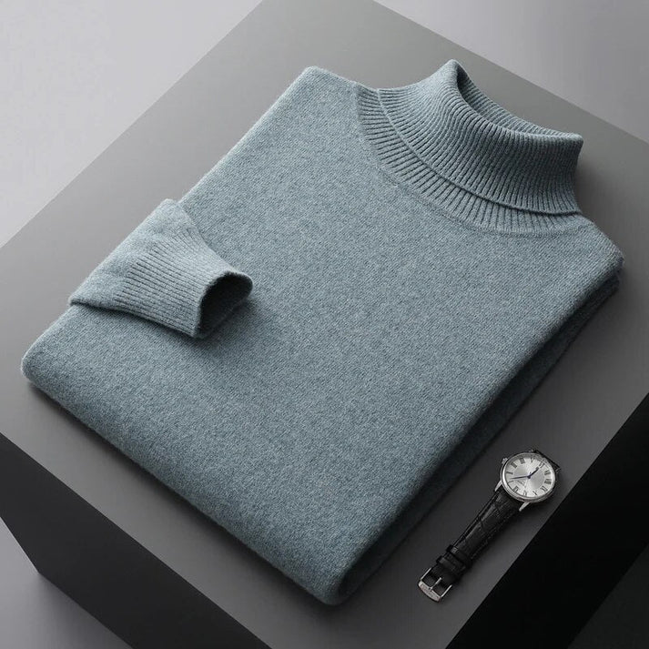 Men's Sweater | Turtleneck Long Sleeve Knit Regular Fit Clothing