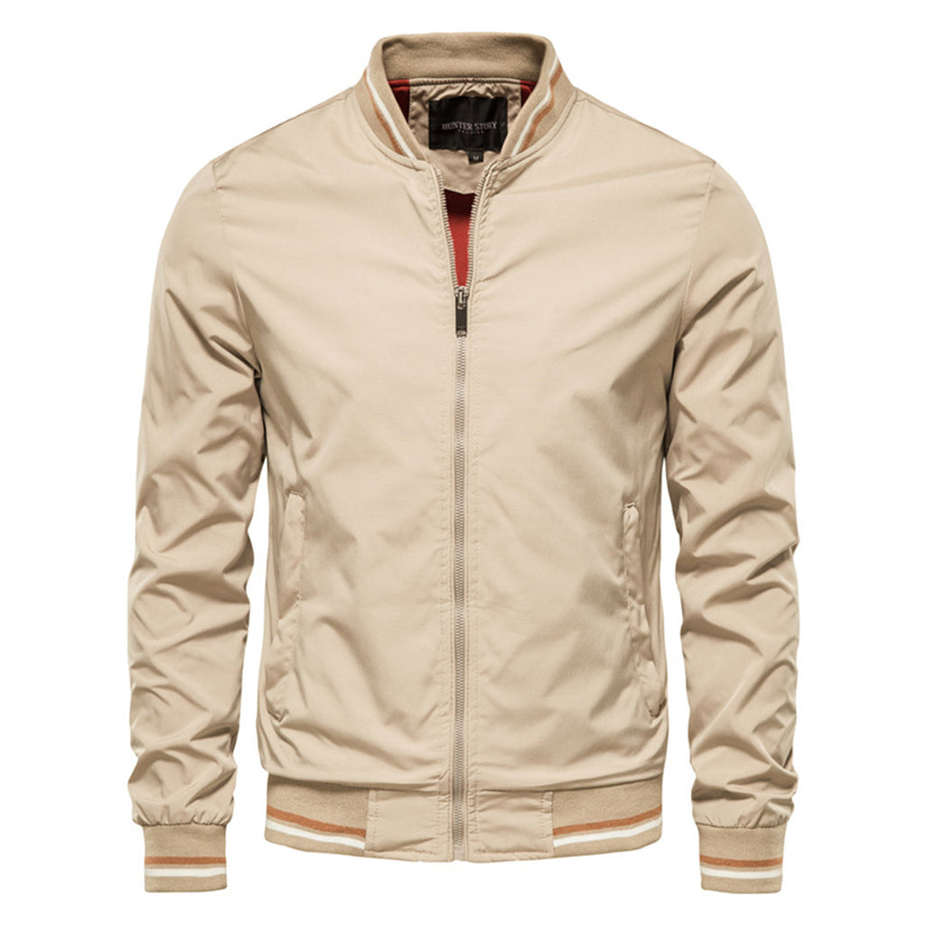 Men's bomber jacket | Fitted cut with zipper