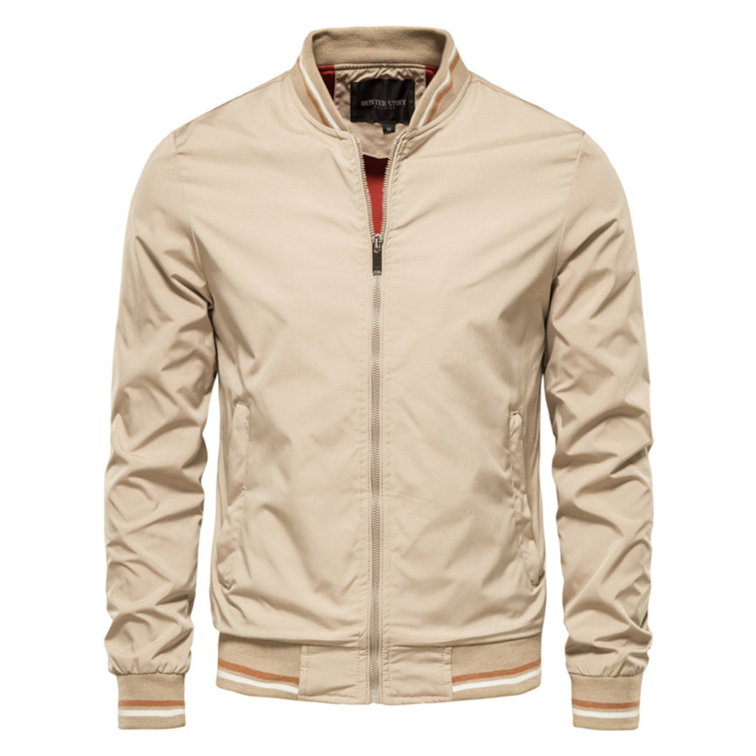 Men's bomber jacket | Fitted cut with zipper