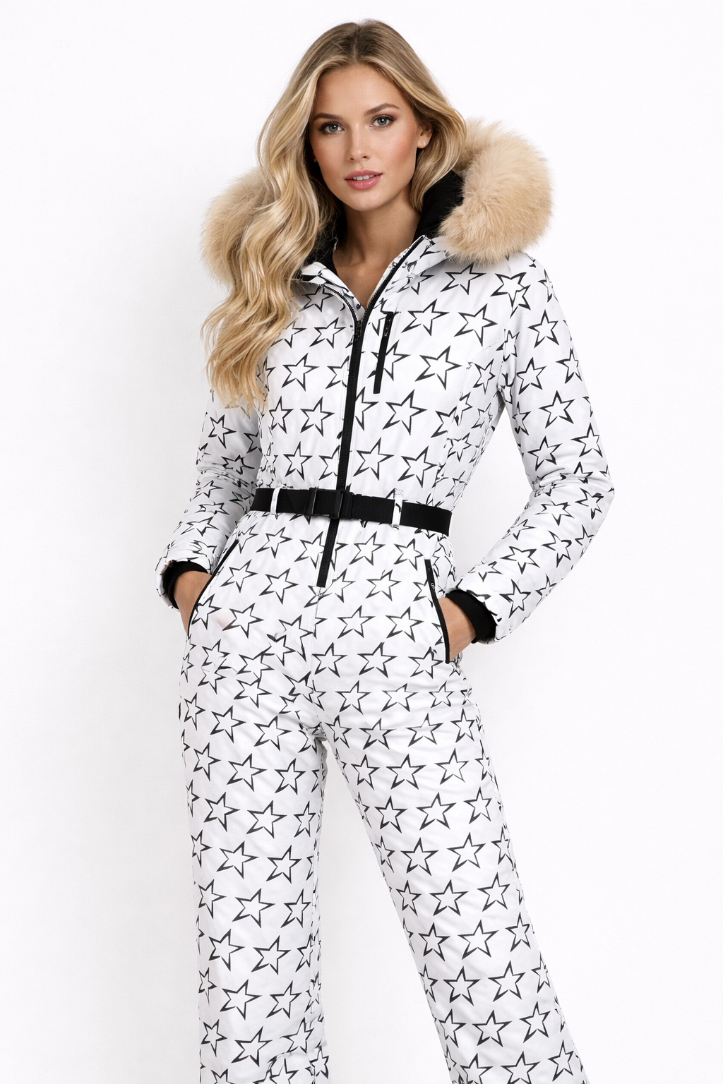 Waterproof Breathable Two Piece Ski Suit Jacket and Pants Set for Women