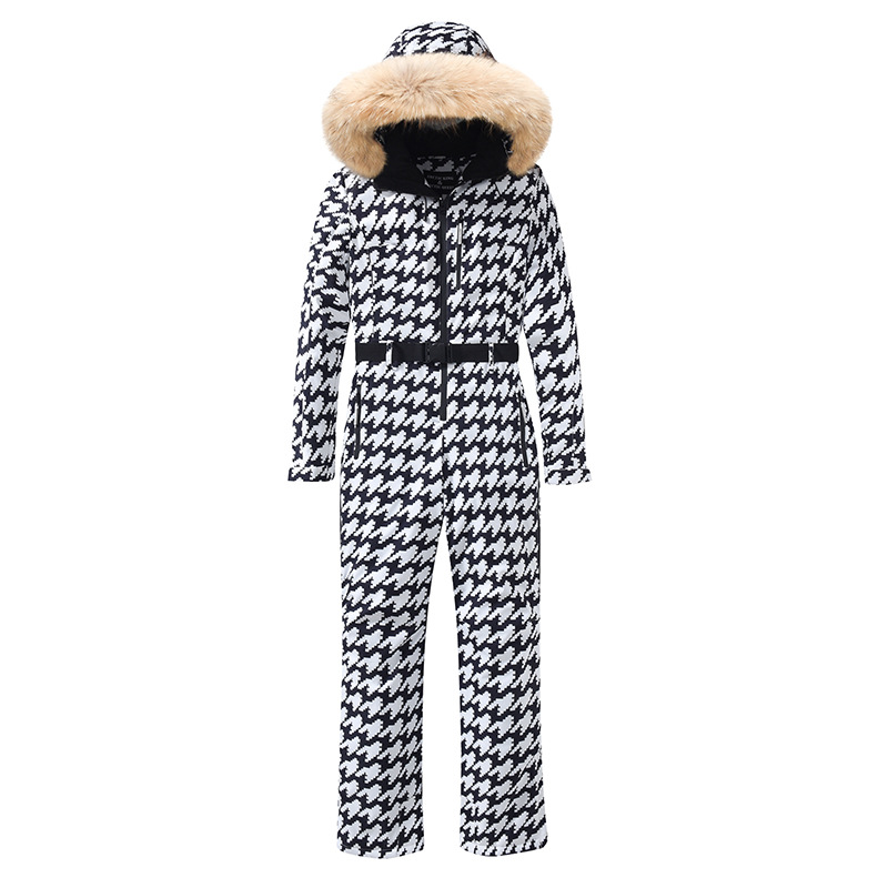 Waterproof Breathable Two Piece Ski Suit Jacket and Pants Set for Women