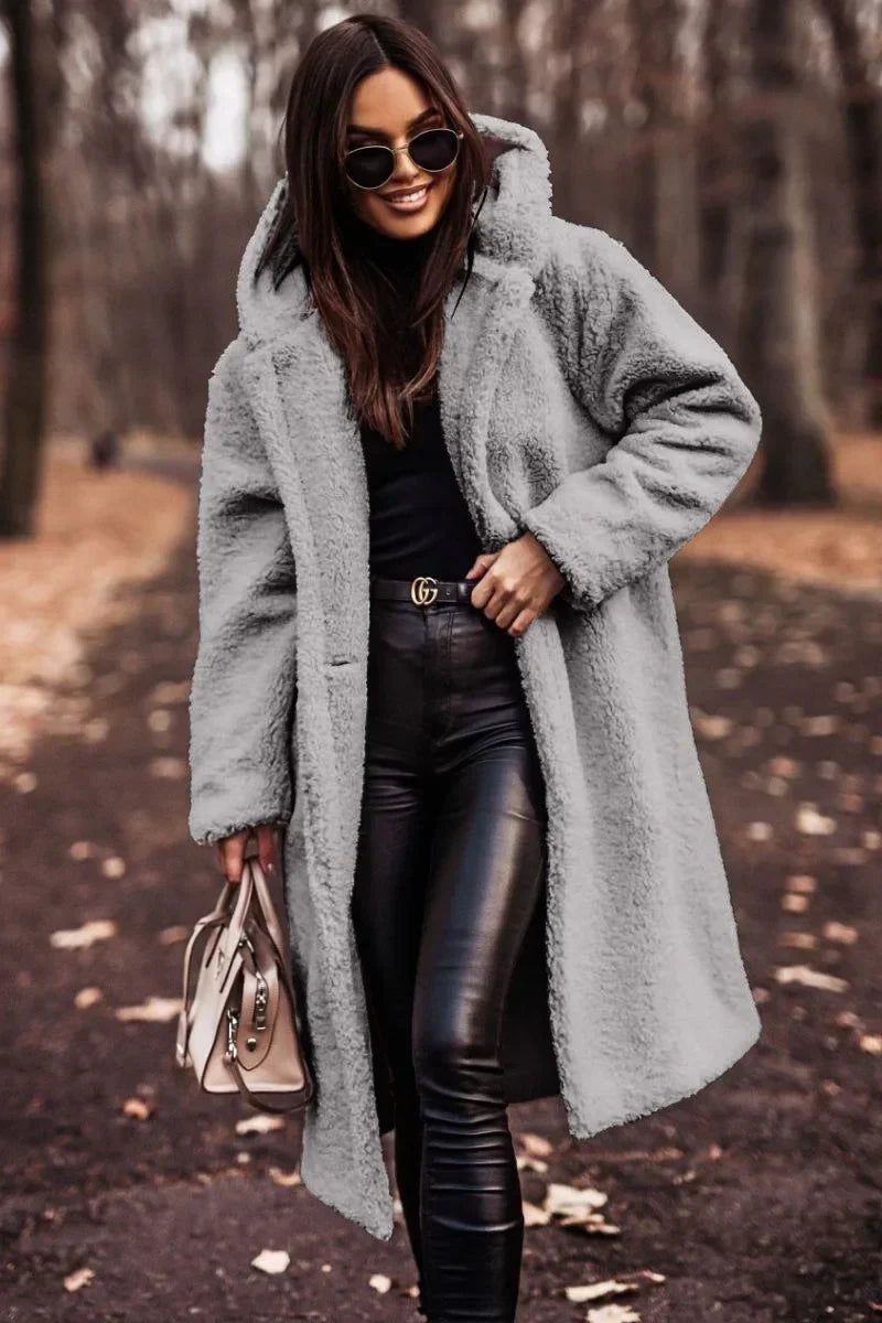 Long Hooded Winter Coat for Women | Cold Weather Outerwear Below Hip Length