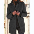 Classic Collar Straight Cut Coat for Women | Casual and Formal Outerwear