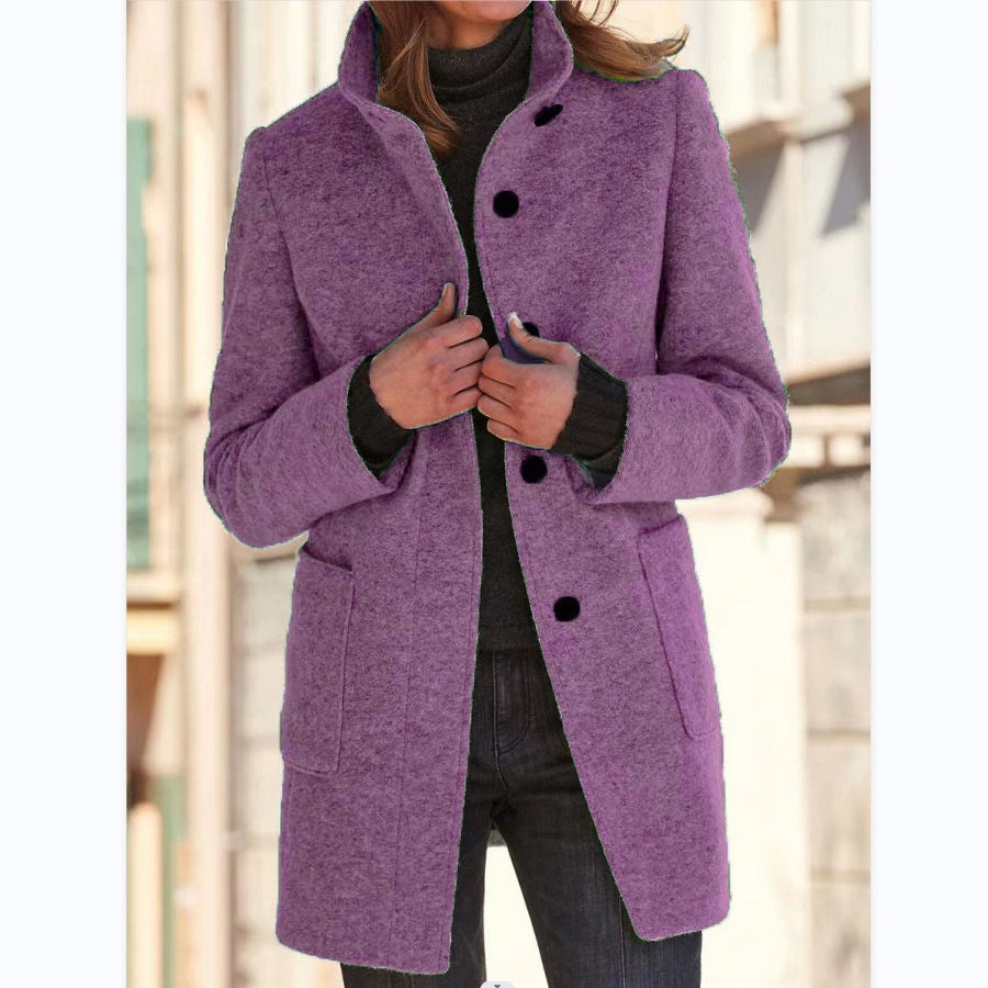 Classic Collar Straight Cut Coat for Women | Casual and Formal Outerwear