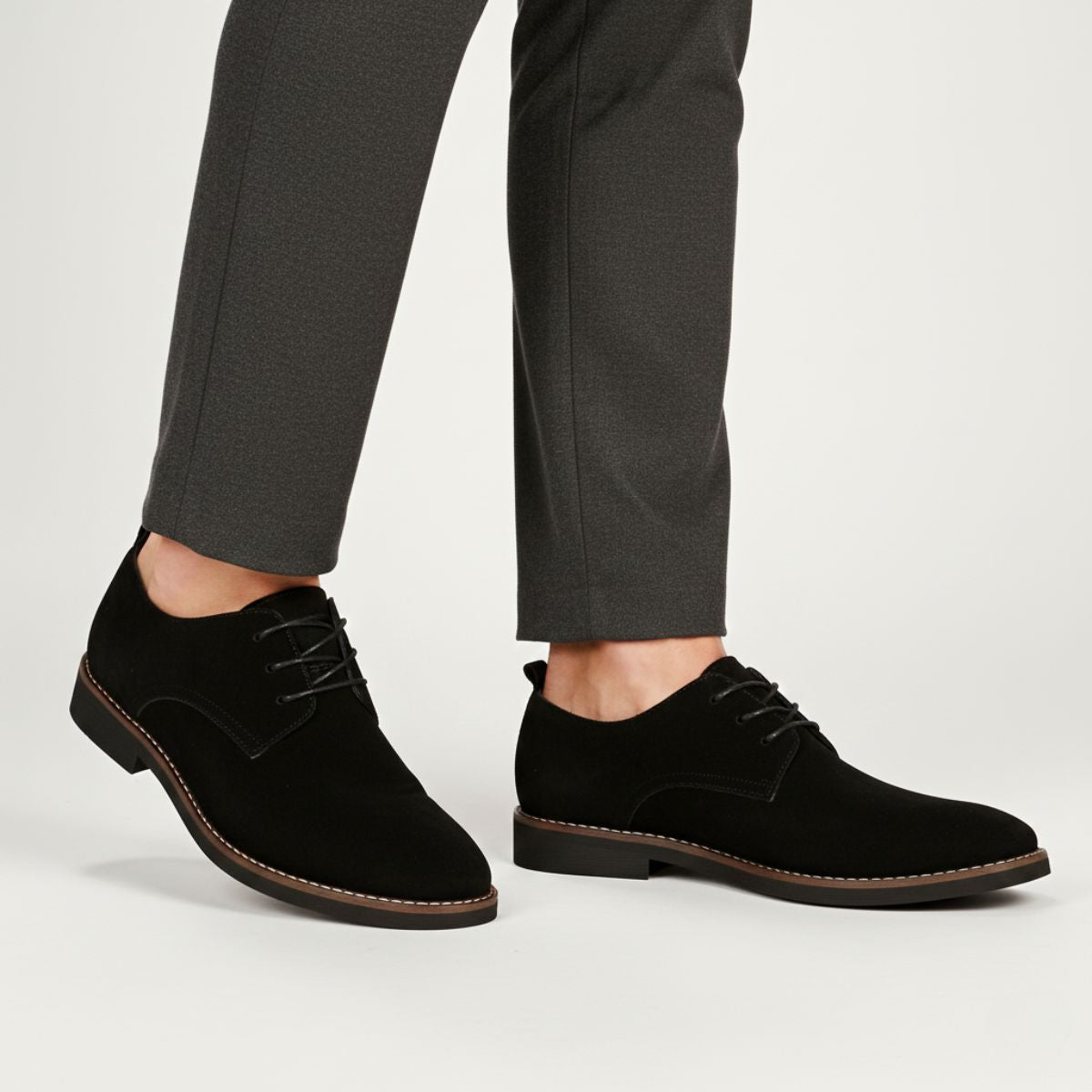 Brown Suede Classic Dress Shoes for Men | Business and Formal Wear