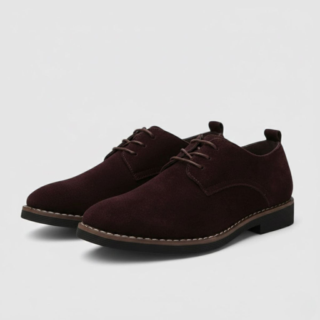 Brown Suede Classic Dress Shoes for Men | Business and Formal Wear