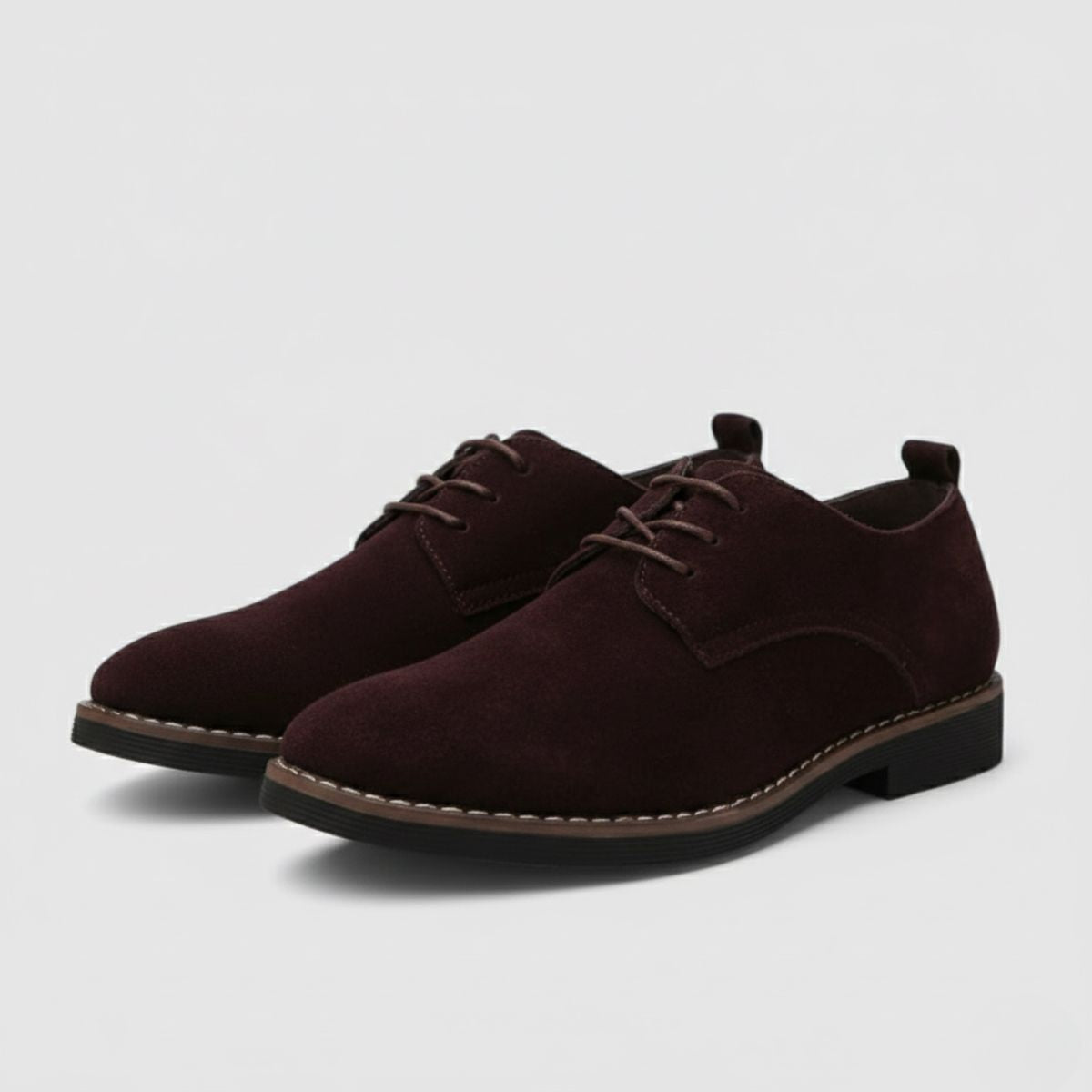 Brown Suede Classic Dress Shoes for Men | Business and Formal Wear
