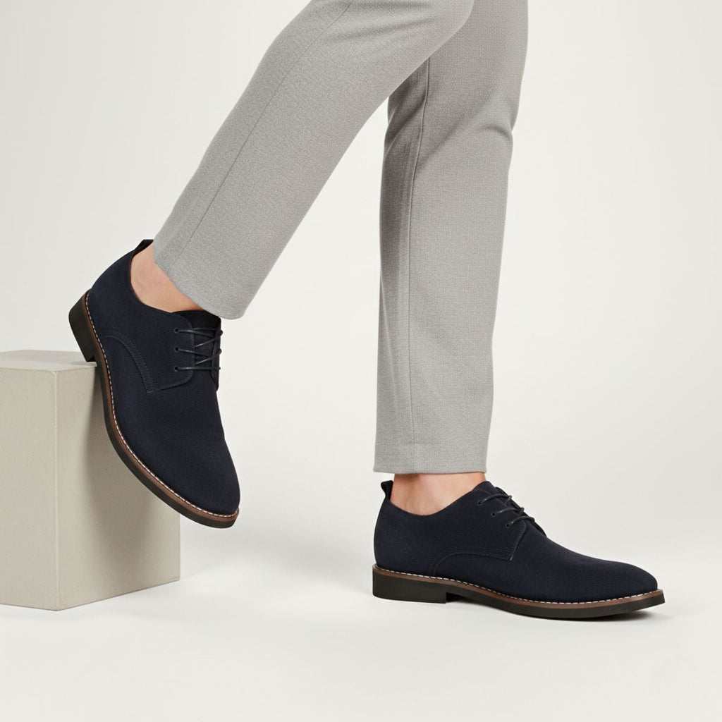 Brown Suede Classic Dress Shoes for Men | Business and Formal Wear