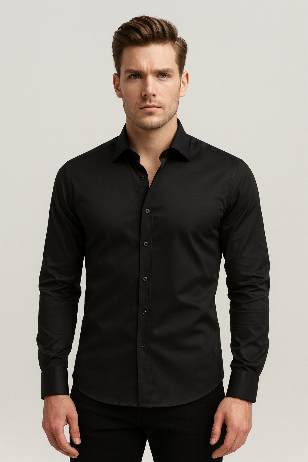 Stretch Classic Fit Dress Shirt for Men | Work and Casual Everyday Wear