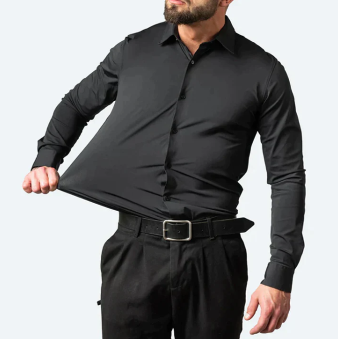 Stretch Classic Fit Dress Shirt for Men | Work and Casual Everyday Wear