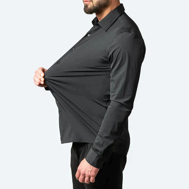 Stretch Classic Fit Dress Shirt for Men | Work and Casual Everyday Wear