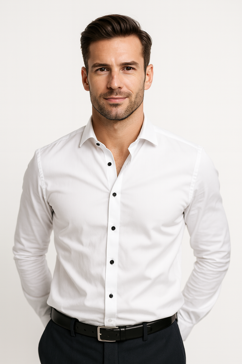 Stretch Classic Fit Dress Shirt for Men | Work and Casual Everyday Wear