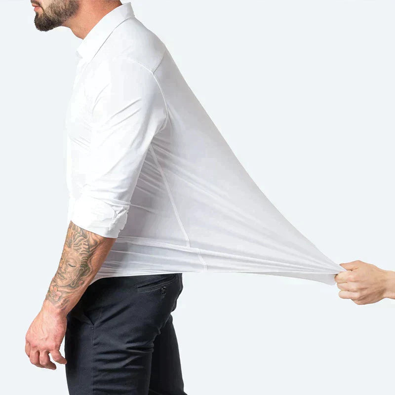 Stretch Classic Fit Dress Shirt for Men | Work and Casual Everyday Wear