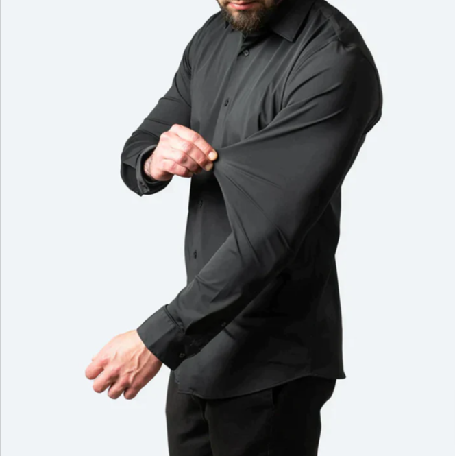 Stretch Classic Fit Dress Shirt for Men | Work and Casual Everyday Wear