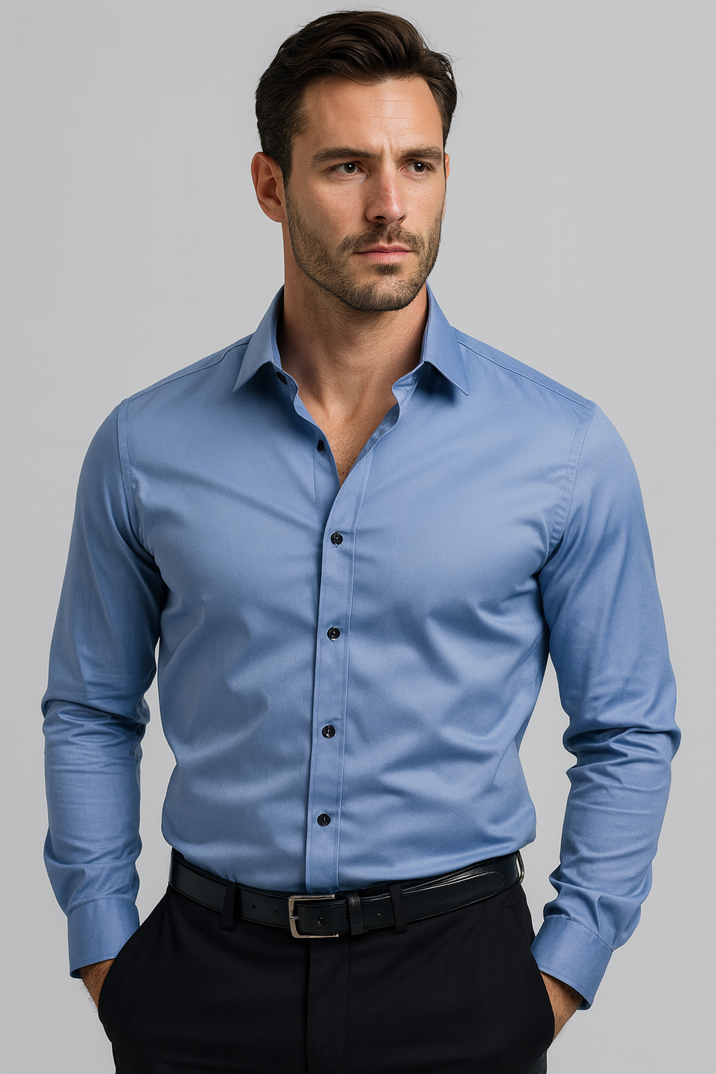 Stretch Classic Fit Dress Shirt for Men | Work and Casual Everyday Wear