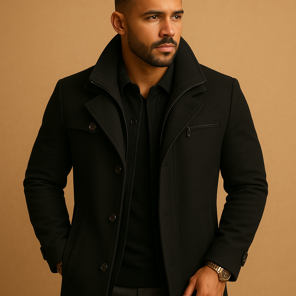 Waterproof Classic Fit Winter Jacket with Adjustable Cuffs for Men | Daily Wear
