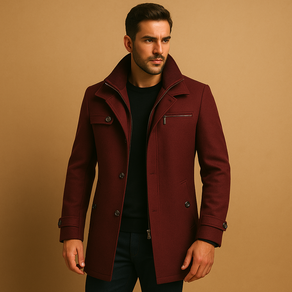 Waterproof Classic Fit Winter Jacket with Adjustable Cuffs for Men | Daily Wear