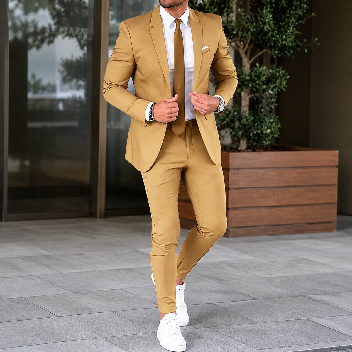 Navy Slim Fit Two-Piece Suit for Men | Formal Design