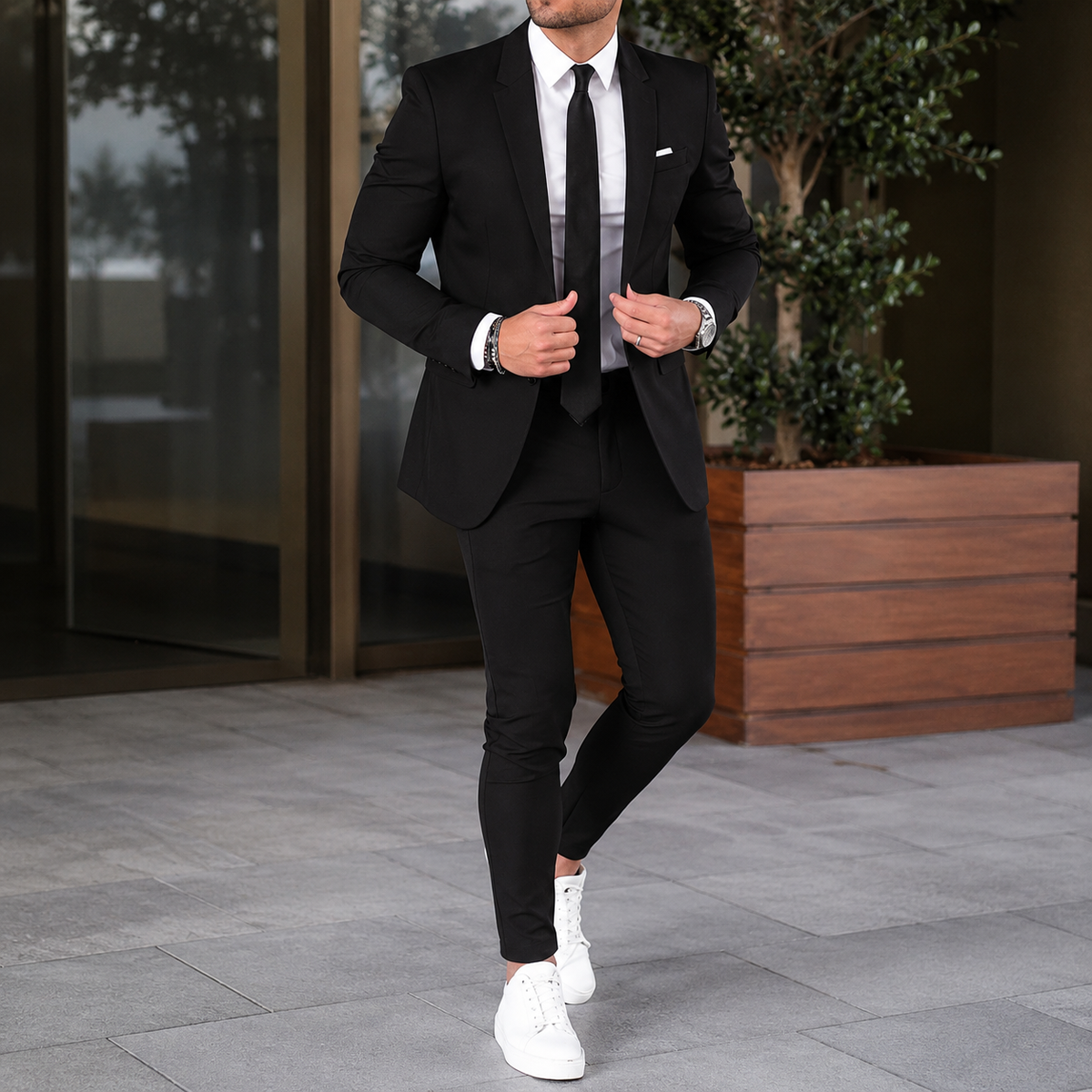 Navy Slim Fit Two-Piece Suit for Men | Formal Design