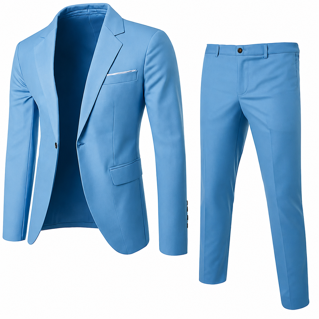 Navy Slim Fit Two-Piece Suit for Men | Formal Design