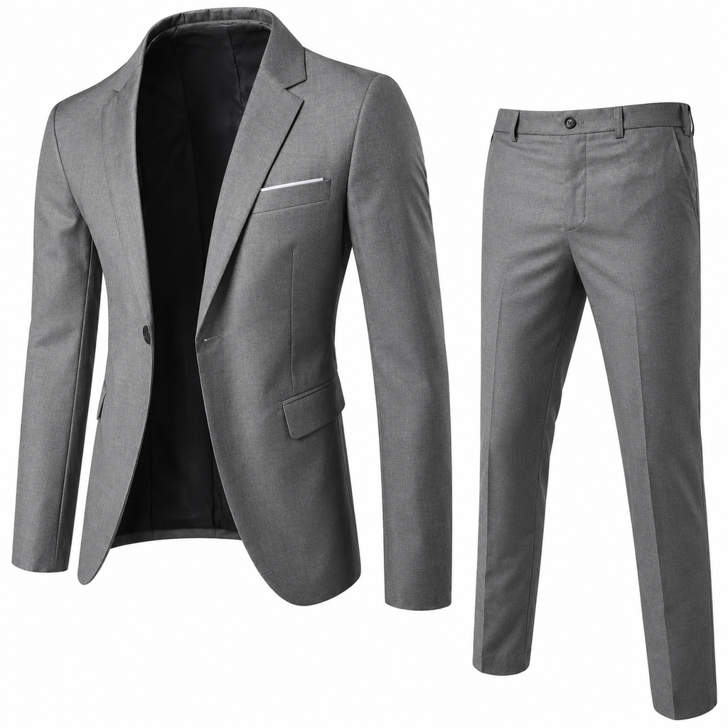 Navy Slim Fit Two-Piece Suit for Men | Formal Design