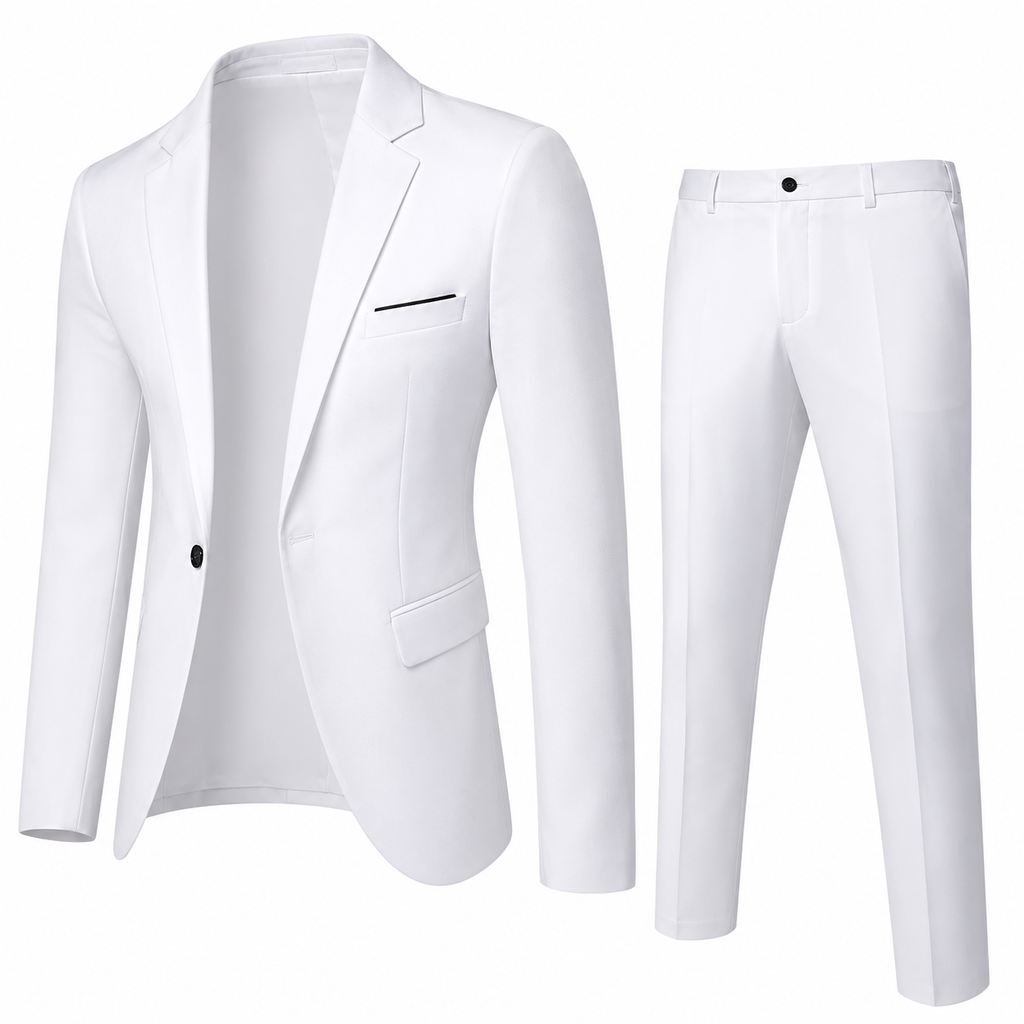 Navy Slim Fit Two-Piece Suit for Men | Formal Design