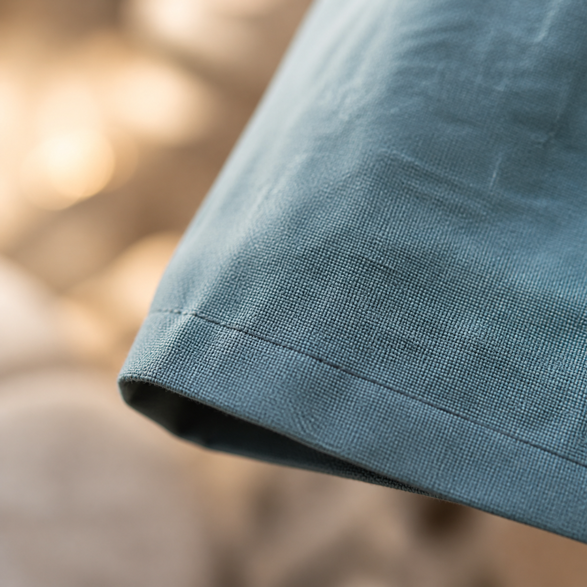 Linen Blend Tapered Cropped Pants with Adjustable Drawstring Waist for Men