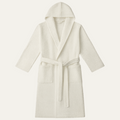 Cotton Waffle Weave Belted Bathrobe for Men | Lightweight Home Loungewear