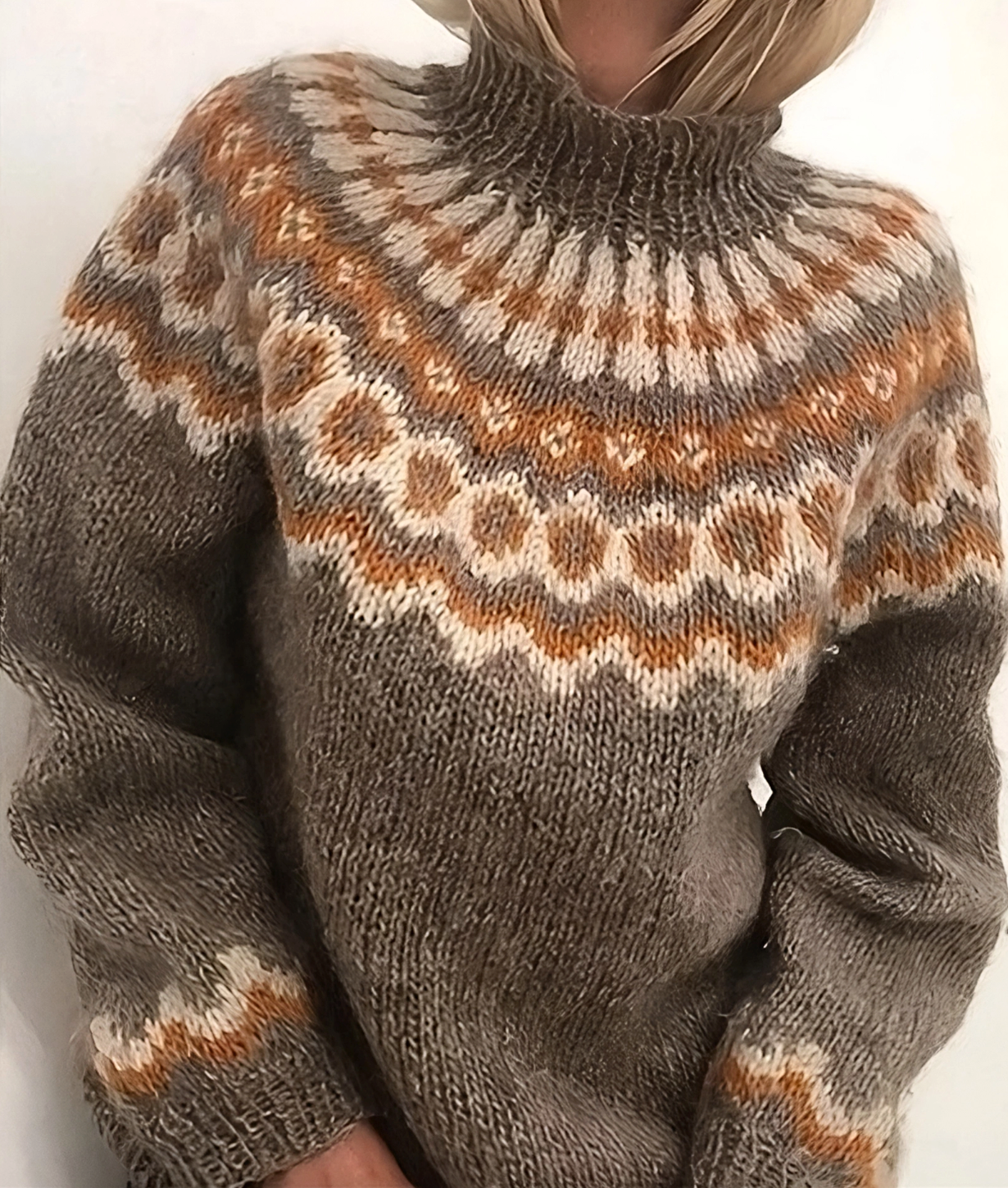 Women’s Sweater | High Collar Turtleneck Cut