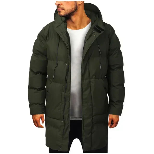 Men's Winter Jacket | Long Length with Detachable Hood