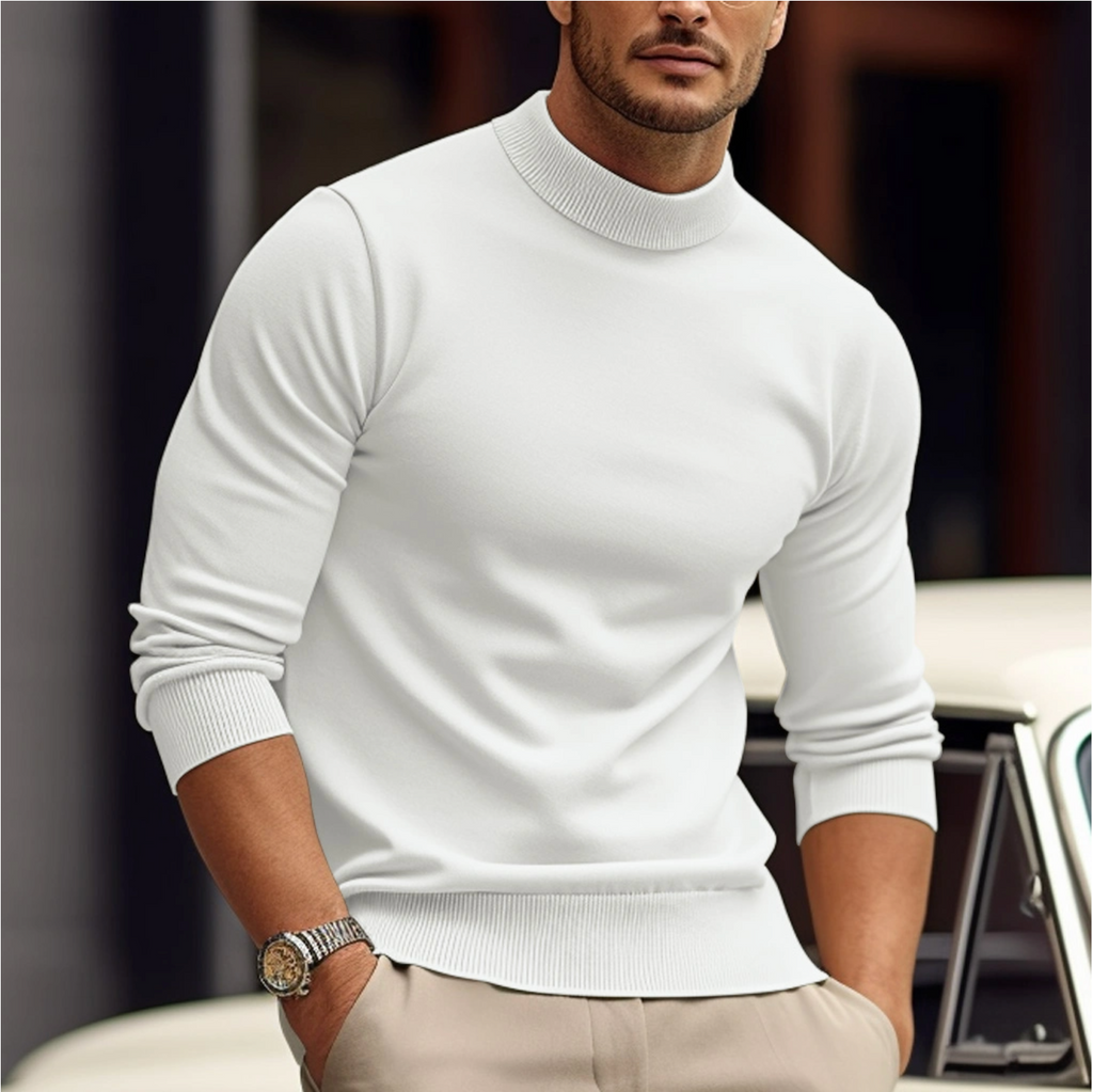 Men's Sweater | Turtleneck Fitted Cut Long Sleeve Design