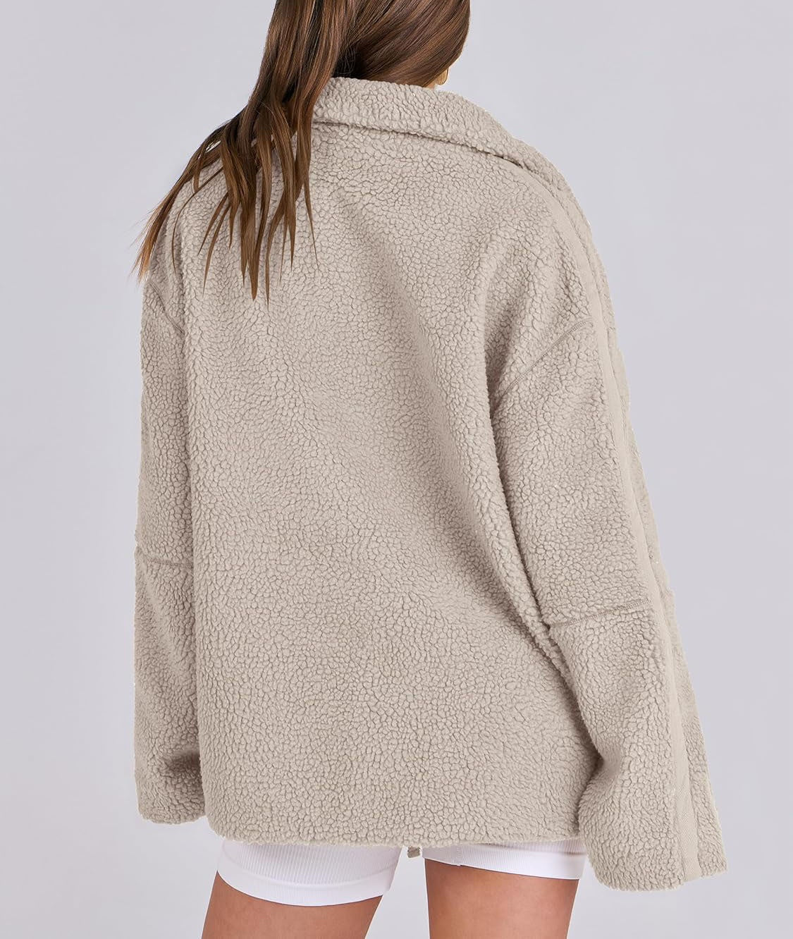 Women's Coat | Loose Fit with Zipper Closure Winter Clothing