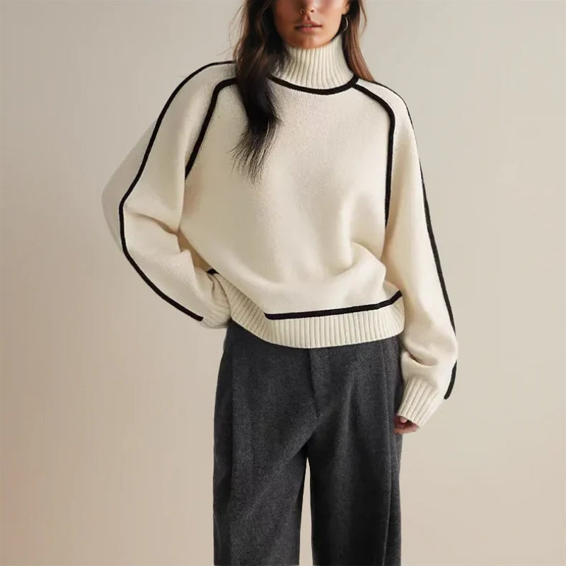 Warm Women's Turtleneck Sweater | Autumn Winter
