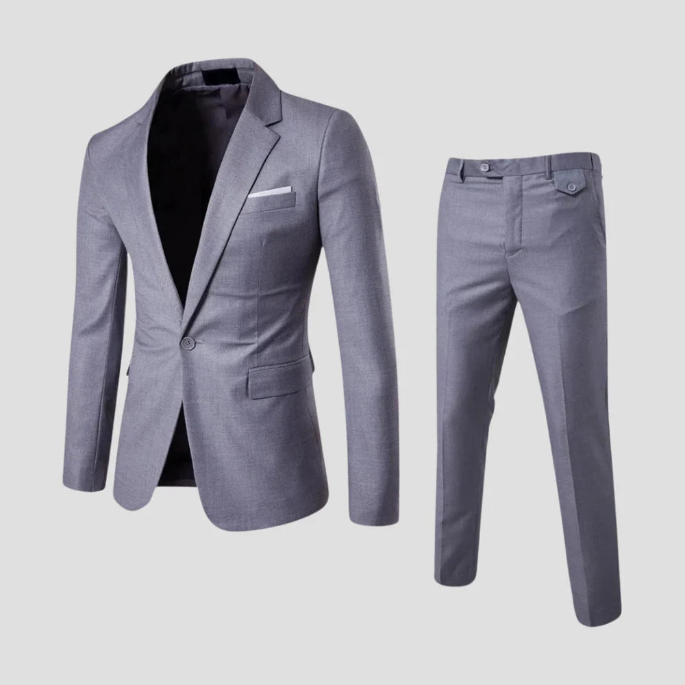 Lightweight Slim Fit Two Piece Suit for Men | Wedding and Formal Events