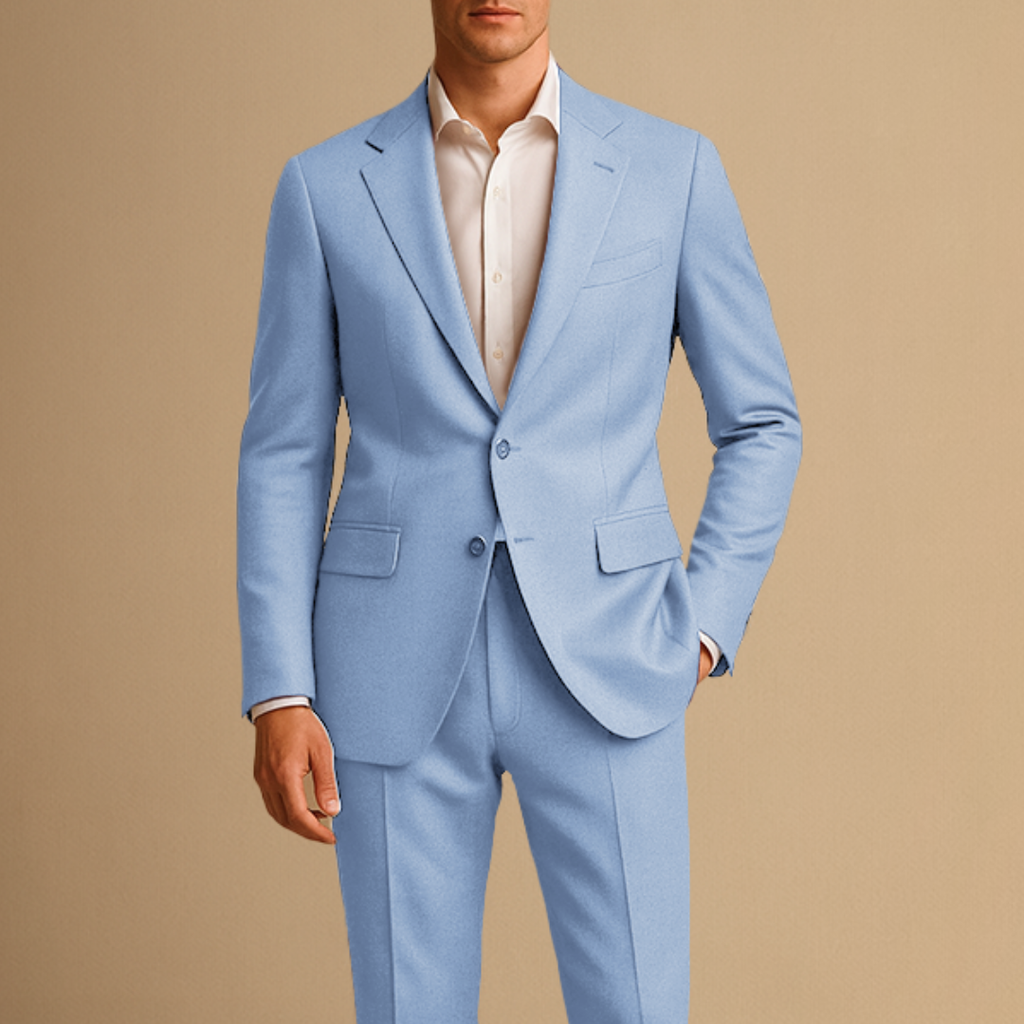 Lightweight Slim Fit Two Piece Suit for Men | Wedding and Formal Events