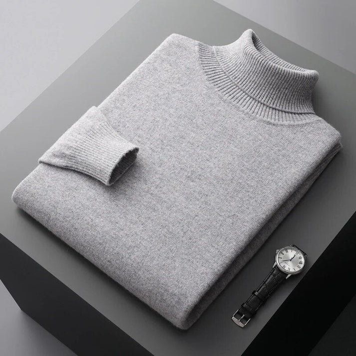 Men's Sweater | Turtleneck Long Sleeve Knit Regular Fit Clothing