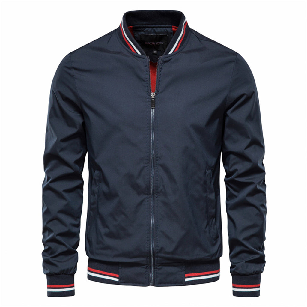 Men's bomber jacket | Fitted cut with zipper