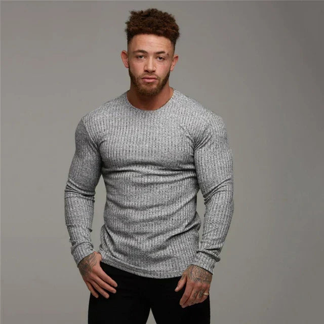 Men's Sweater | Fitted Cut Long Sleeve Winter Clothing Knitwear