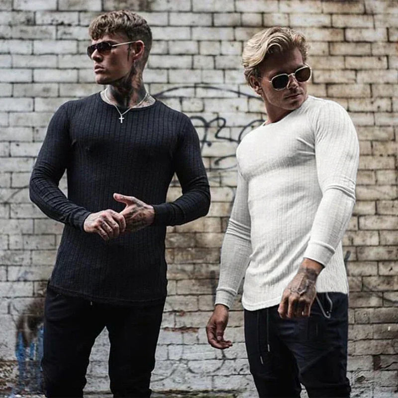 Men's Sweater | Fitted Cut Long Sleeve Winter Clothing Knitwear