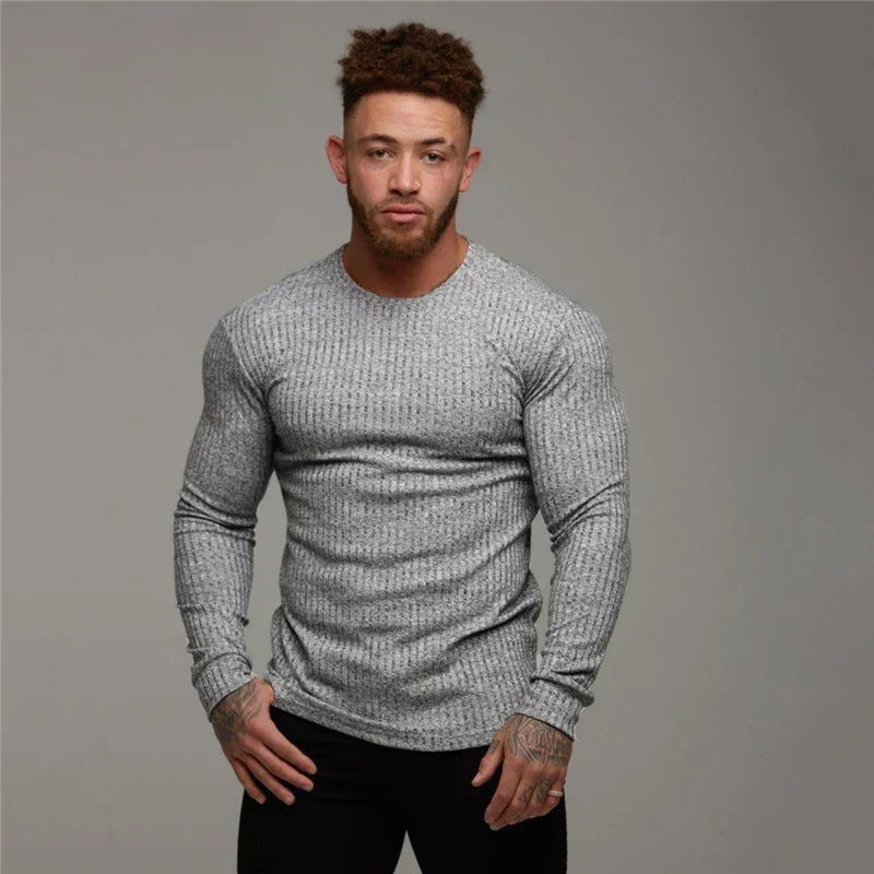 Men's Sweater | Fitted Cut Long Sleeve Winter Clothing Knitwear