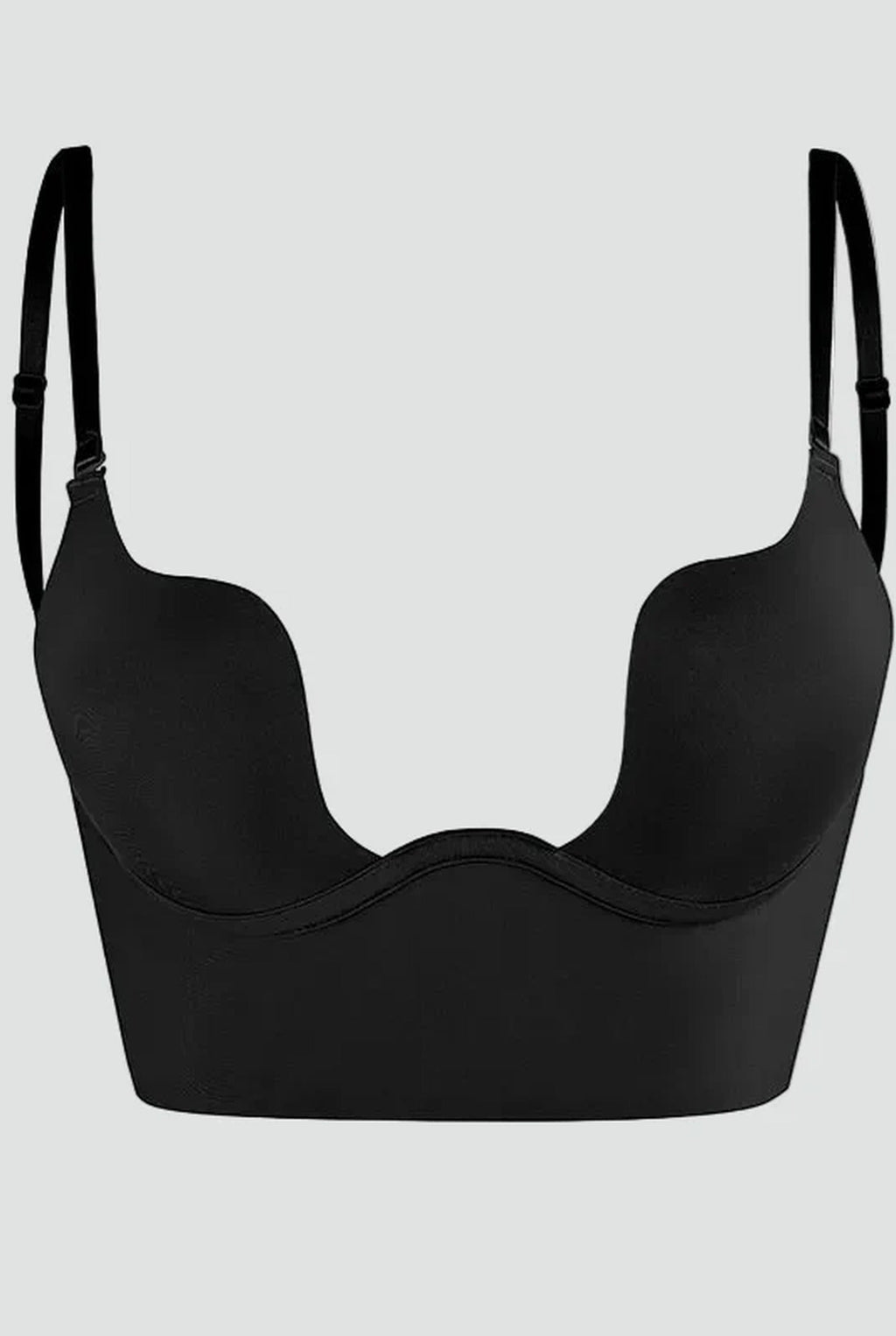 Seamless Backless Push Up Bra with Adjustable Straps for Women