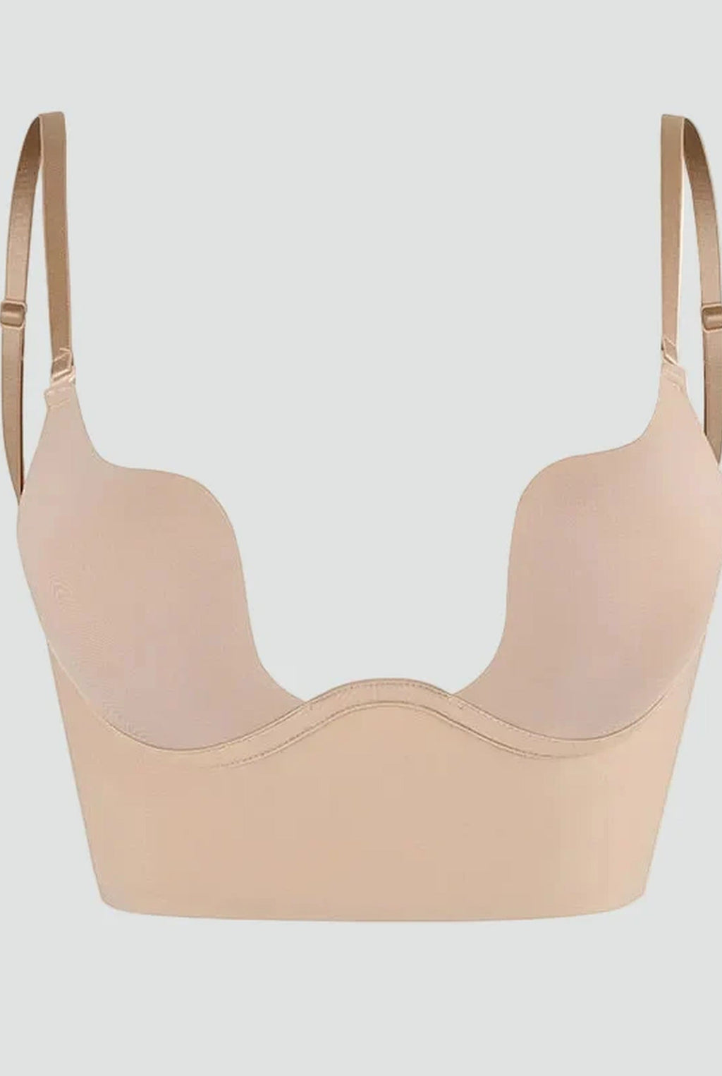 Seamless Backless Push Up Bra with Adjustable Straps for Women