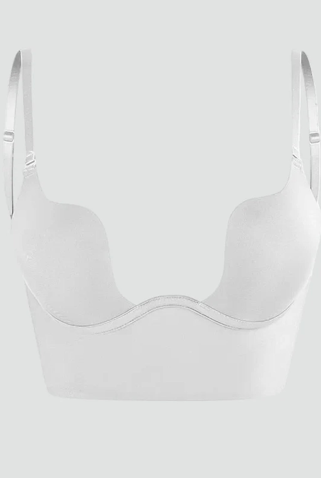 Seamless Backless Push Up Bra with Adjustable Straps for Women