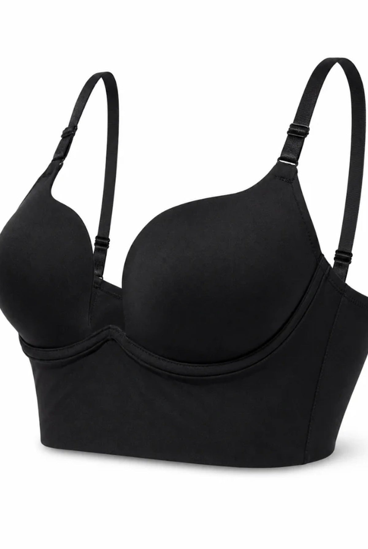 Seamless Backless Push Up Bra with Adjustable Straps for Women