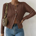 Women's Cardigan | Buttoned with Textured Surface