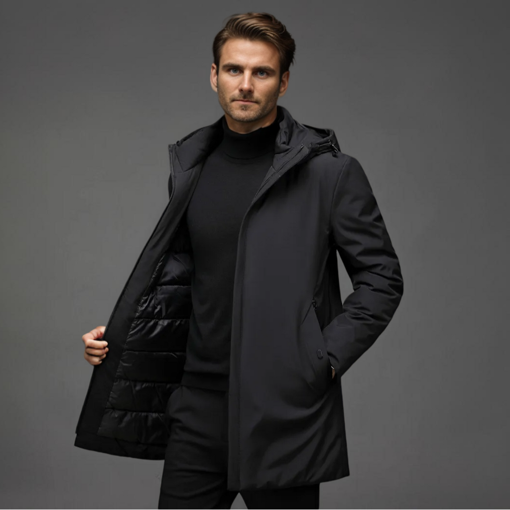 Waterproof Windproof Hooded Winter Jacket for Men | Cold Weather