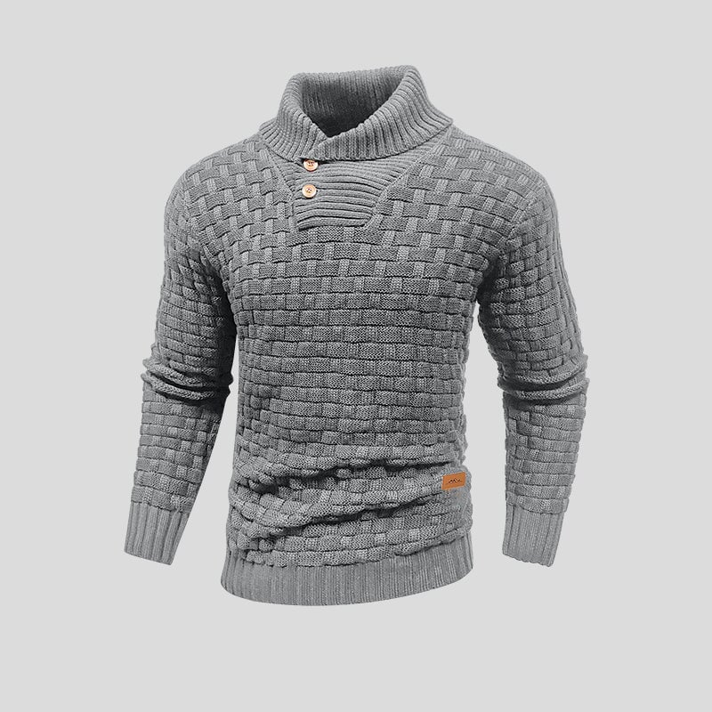 Stylish Thermal Knit Sweater for Men | Warm Pullover