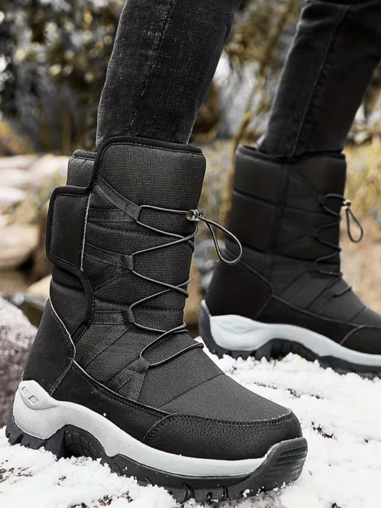 Waterproof Insulated Non-Slip Ankle Snow Boots for Men | Winter Outdoor Footwear
