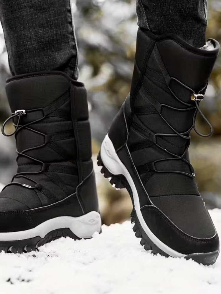 Waterproof Insulated Non-Slip Ankle Snow Boots for Men | Winter Outdoor Footwear