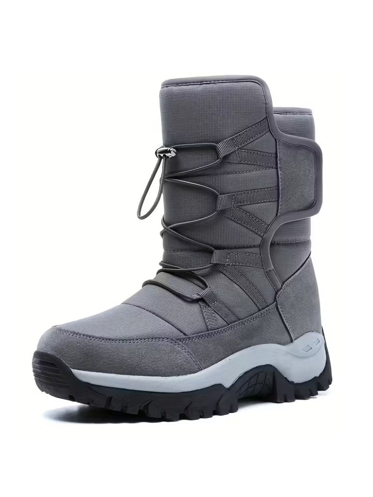 Waterproof Insulated Non-Slip Ankle Snow Boots for Men | Winter Outdoor Footwear